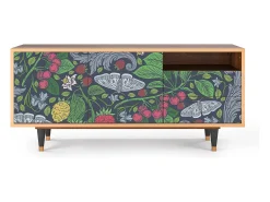 Móvel De Tv* Mueble de TV - 125х56х41 cm - T7 - Summer Berries, Nogueira Castanho