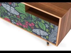 Móvel De Tv* Mueble de TV - 125х56х41 cm - T7 - Summer Berries, Nogueira Castanho