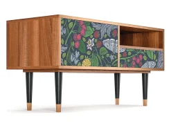 Clearance Mueble de TV - 115х59х48 cm - T3 - Summer Berries, Nogueira Castanho