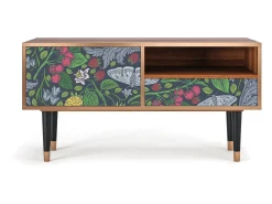Clearance Mueble de TV - 115х59х48 cm - T3 - Summer Berries, Nogueira Castanho