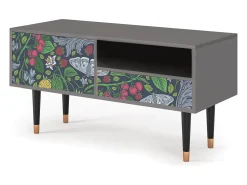 Mueble de TV - 115х59х48 cm - T3 - Summer Berries, Cinza^ Móvel De Tv