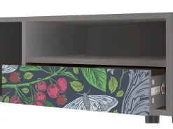 Mueble de TV - 115х59х48 cm - T3 - Summer Berries, Cinza^ Móvel De Tv