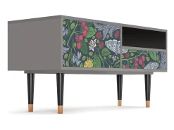 Mueble de TV - 115х59х48 cm - T3 - Summer Berries, Cinza^ Móvel De Tv