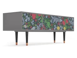 Móvel De Tv* Mueble de TV - 170х59х48 cm - T4 - Summer Berries, Cinza Cinzento