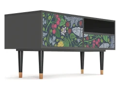 Mueble de TV - 115х59х48 cm - T3 - Summer Berries, Antracite^ Móvel De Tv