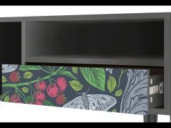 Mueble de TV - 115х59х48 cm - T3 - Summer Berries, Antracite^ Móvel De Tv