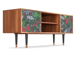 Móvel De Tv| Mueble de TV - 170х69х48 cm - T2 - Summer Berries, Nogueira Castanho