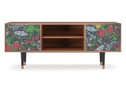 Móvel De Tv| Mueble de TV - 170х69х48 cm - T2 - Summer Berries, Nogueira Castanho