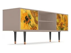 Móvel De Tv* Mueble de TV - 170х69х48 cm - T2 - Sunflowers, Latte Bege