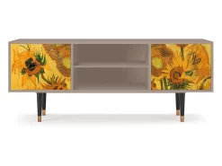 Móvel De Tv* Mueble de TV - 170х69х48 cm - T2 - Sunflowers, Latte Bege