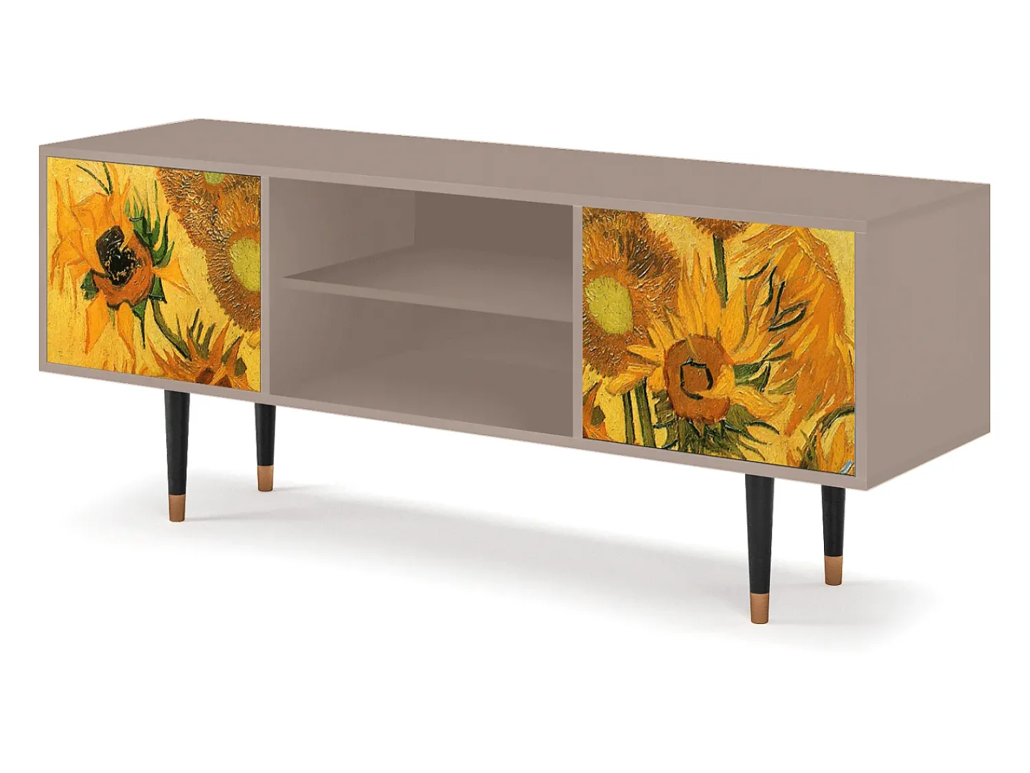 Móvel De Tv* Mueble de TV - 170х69х48 cm - T2 - Sunflowers, Latte Bege