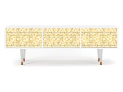 Mueble de TV - 170х59х48 cm - T4 - Sunshiny Tile, Branco^ Móvel De Tv