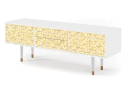 Mueble de TV - 170х59х48 cm - T4 - Sunshiny Tile, Branco^ Móvel De Tv