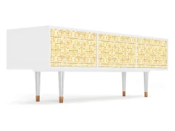 Mueble de TV - 170х59х48 cm - T4 - Sunshiny Tile, Branco^ Móvel De Tv
