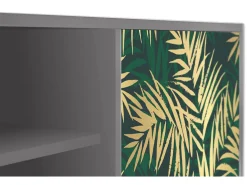 Mueble de TV - 170х69х48 cm - T2 - Sunny Palm Tree, Cinza^ Móvel De Tv