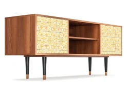 Móvel De Tv* Mueble de TV - 170х69х48 cm - T2 - Sunshiny Tile, Nogueira Castanho