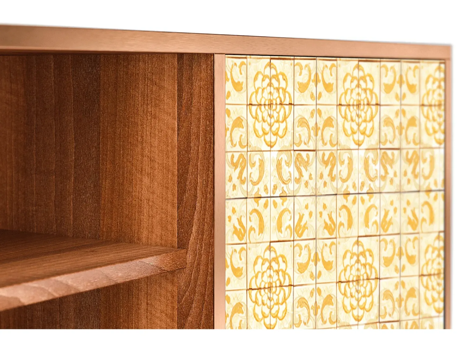 Móvel De Tv* Mueble de TV - 170х69х48 cm - T2 - Sunshiny Tile, Nogueira Castanho