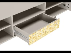 Móvel De Tv| Mueble de TV - 170х59х41 cm - T6 - Sunshiny Tile, Areia Bege