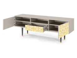 Móvel De Tv| Mueble de TV - 170х59х41 cm - T6 - Sunshiny Tile, Areia Bege