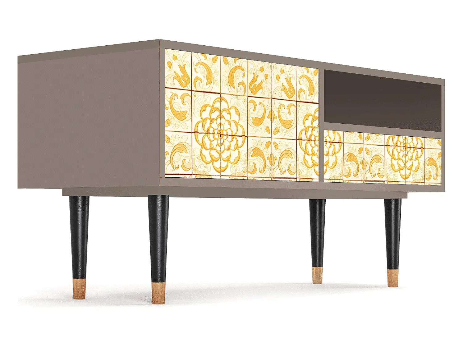 Mueble de TV - 115х59х48 cm - T3 - Sunshiny Tile, Latte^ Móvel De Tv