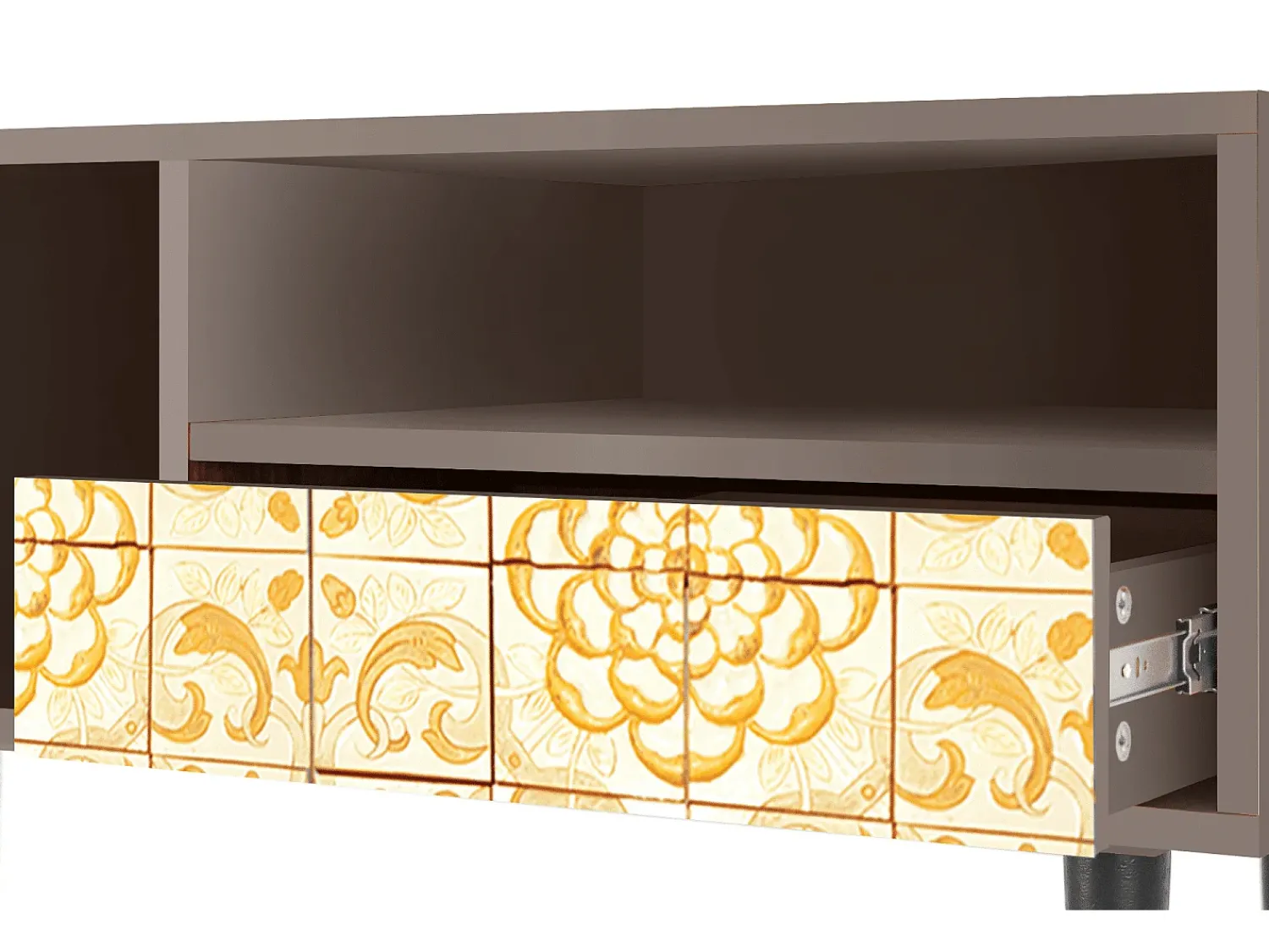 Mueble de TV - 115х59х48 cm - T3 - Sunshiny Tile, Latte^ Móvel De Tv