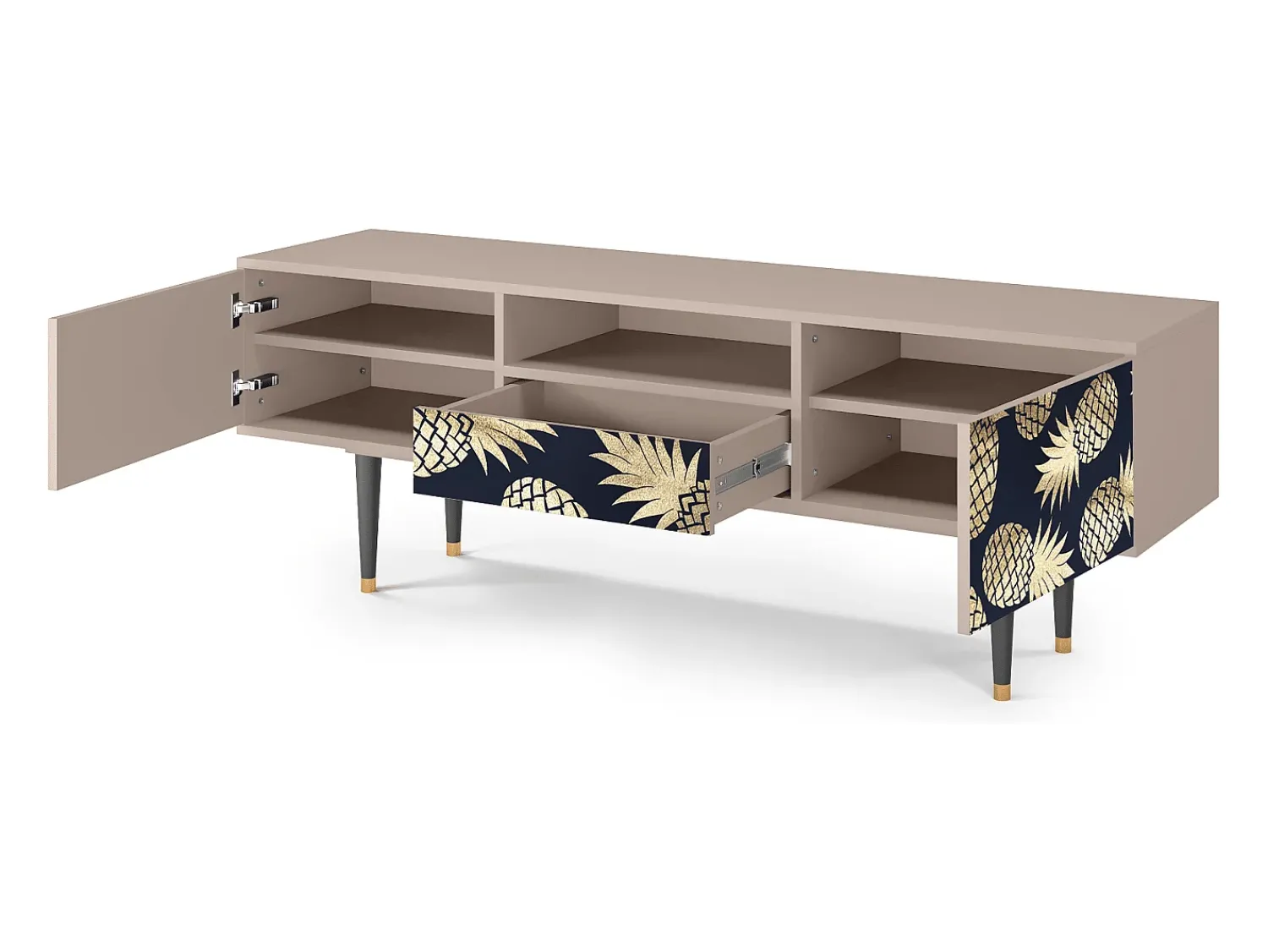 Mueble de TV - 170х59х41 cm - T6 - Sunny Pineaple, Latte^ Móvel De Tv
