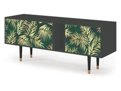 Móvel De Tv* Mueble de TV - 170х69х48 cm - T1 - Sunny Palm Tree, Antracite Cinza antracite