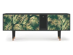 Móvel De Tv* Mueble de TV - 170х69х48 cm - T1 - Sunny Palm Tree, Antracite Cinza antracite