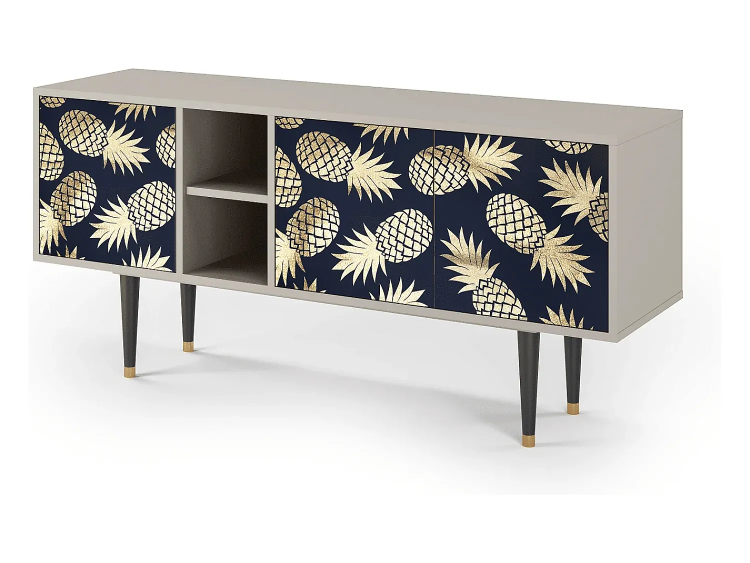 Móvel De Tv* Mueble de TV - 150х69х41 cm - T5 - Sunny Pineaple, Areia Bege