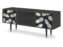 Móvel De Tv* Mueble de TV - 170х69х48 cm - T2 - Sunny Pineaple, Antracite Cinza antracite