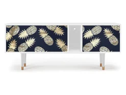 Móvel De Tv| Mueble de TV - 170х69х48 cm - T1 - Sunny Pineaple, Branco Bege