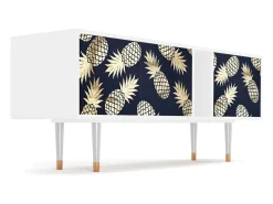 Móvel De Tv| Mueble de TV - 170х69х48 cm - T1 - Sunny Pineaple, Branco Bege