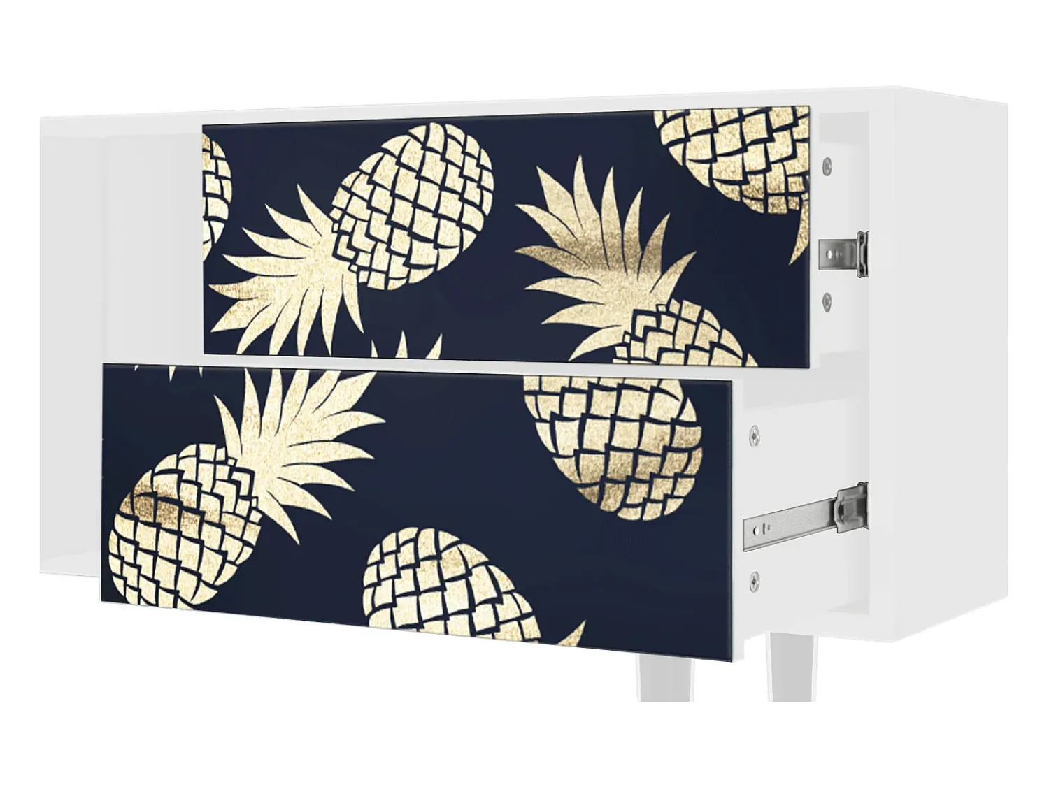 Móvel De Tv| Mueble de TV - 170х69х48 cm - T1 - Sunny Pineaple, Branco Bege