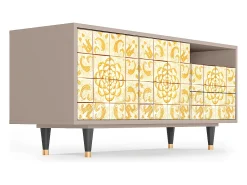 Mueble de TV - 125х56х41 cm - T7 - Sunshiny Tile, Latte^ Móvel De Tv
