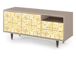 Mueble de TV - 125х56х41 cm - T7 - Sunshiny Tile, Latte^ Móvel De Tv