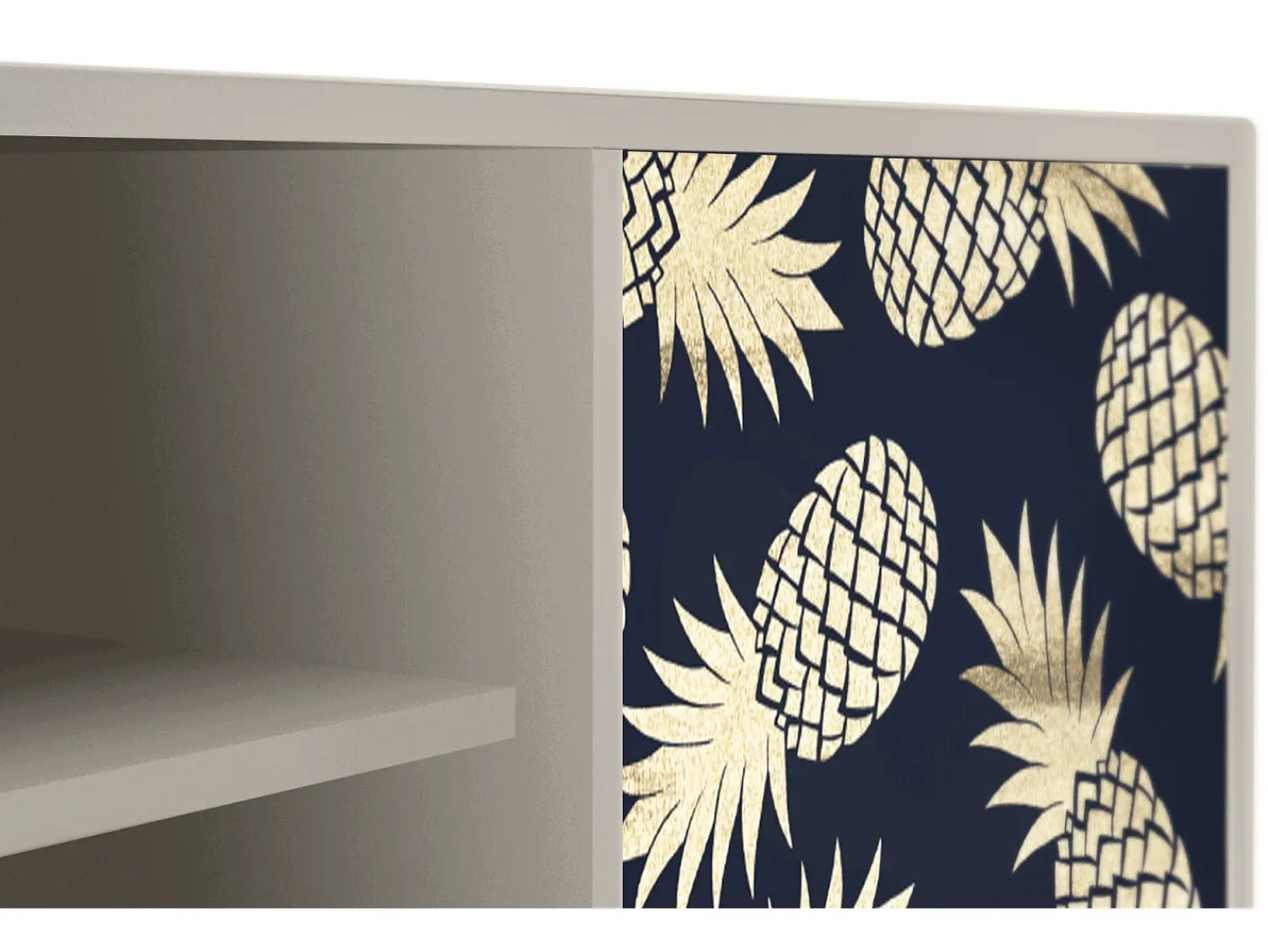 Móvel De Tv| Mueble de TV - 170х69х48 cm - T2 - Sunny Pineaple, Areia Bege