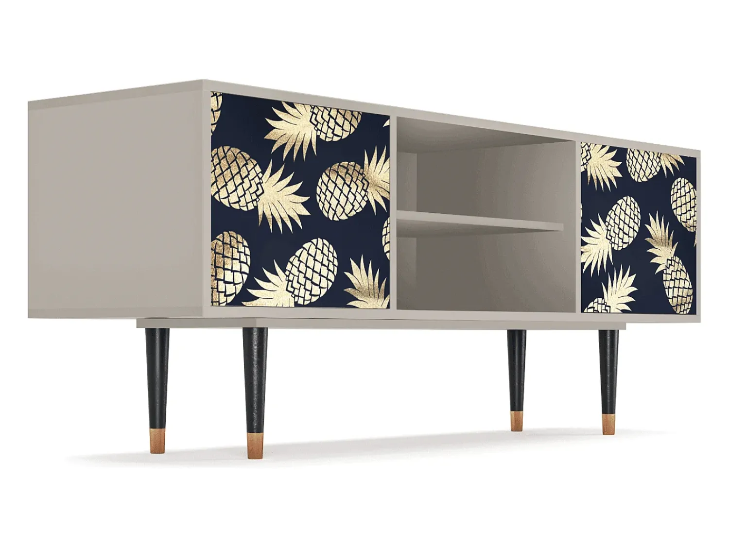 Móvel De Tv| Mueble de TV - 170х69х48 cm - T2 - Sunny Pineaple, Areia Bege