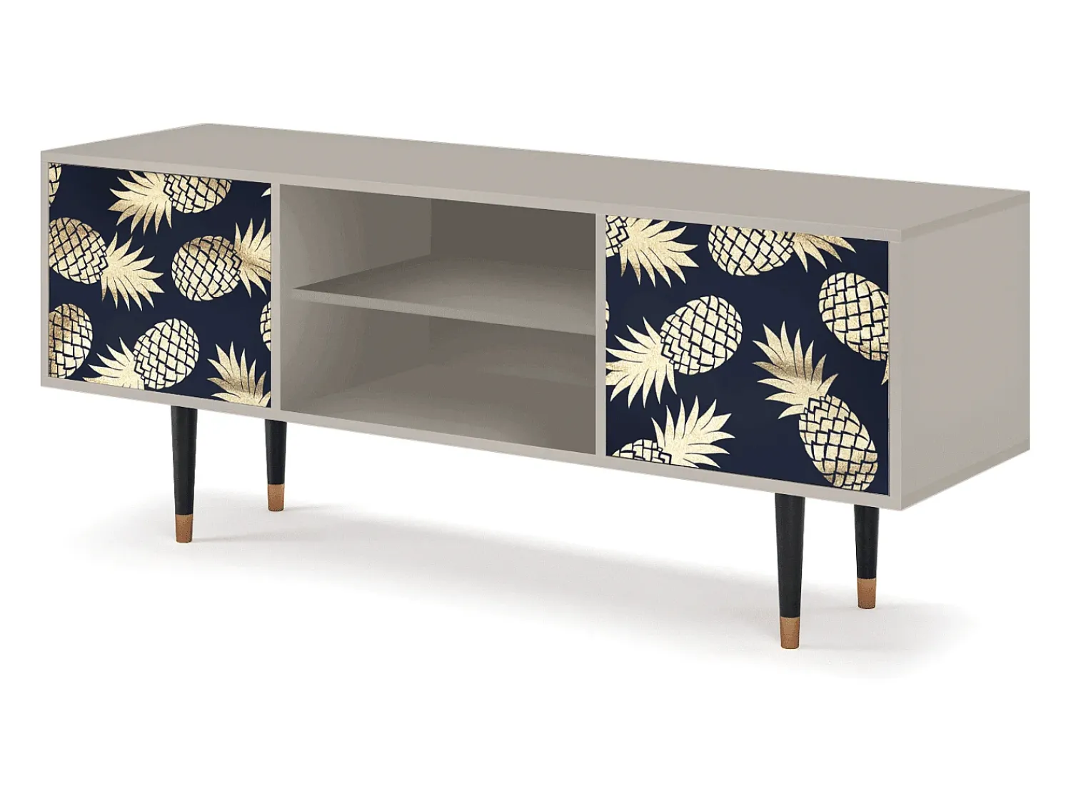 Móvel De Tv| Mueble de TV - 170х69х48 cm - T2 - Sunny Pineaple, Areia Bege