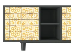 Mueble de TV - 150х69х41 cm - T5 - Sunshiny Tile, Antracite^ Móvel De Tv