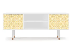 Móvel De Tv* Mueble de TV - 170х69х48 cm - T2 - Sunshiny Tile, Branco Bege