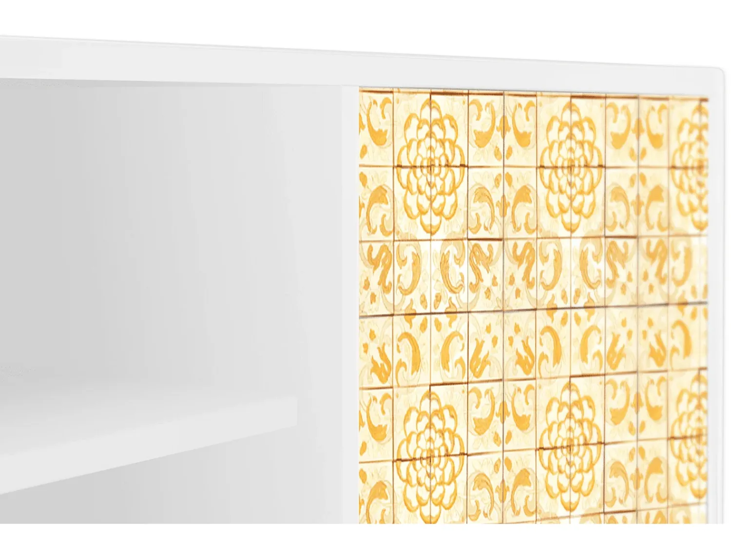 Móvel De Tv* Mueble de TV - 170х69х48 cm - T2 - Sunshiny Tile, Branco Bege