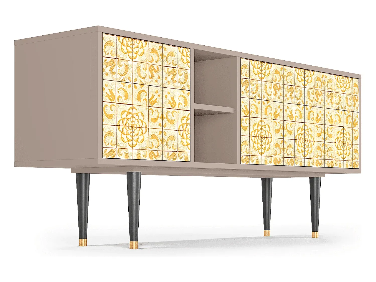 Mueble de TV - 150х69х41 cm - T5 - Sunshiny Tile, Latte^ Móvel De Tv
