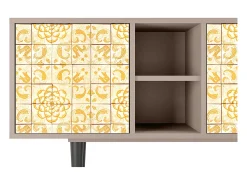 Mueble de TV - 150х69х41 cm - T5 - Sunshiny Tile, Latte^ Móvel De Tv