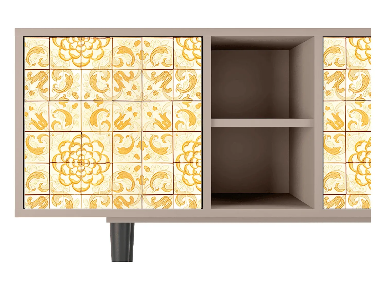 Mueble de TV - 150х69х41 cm - T5 - Sunshiny Tile, Latte^ Móvel De Tv