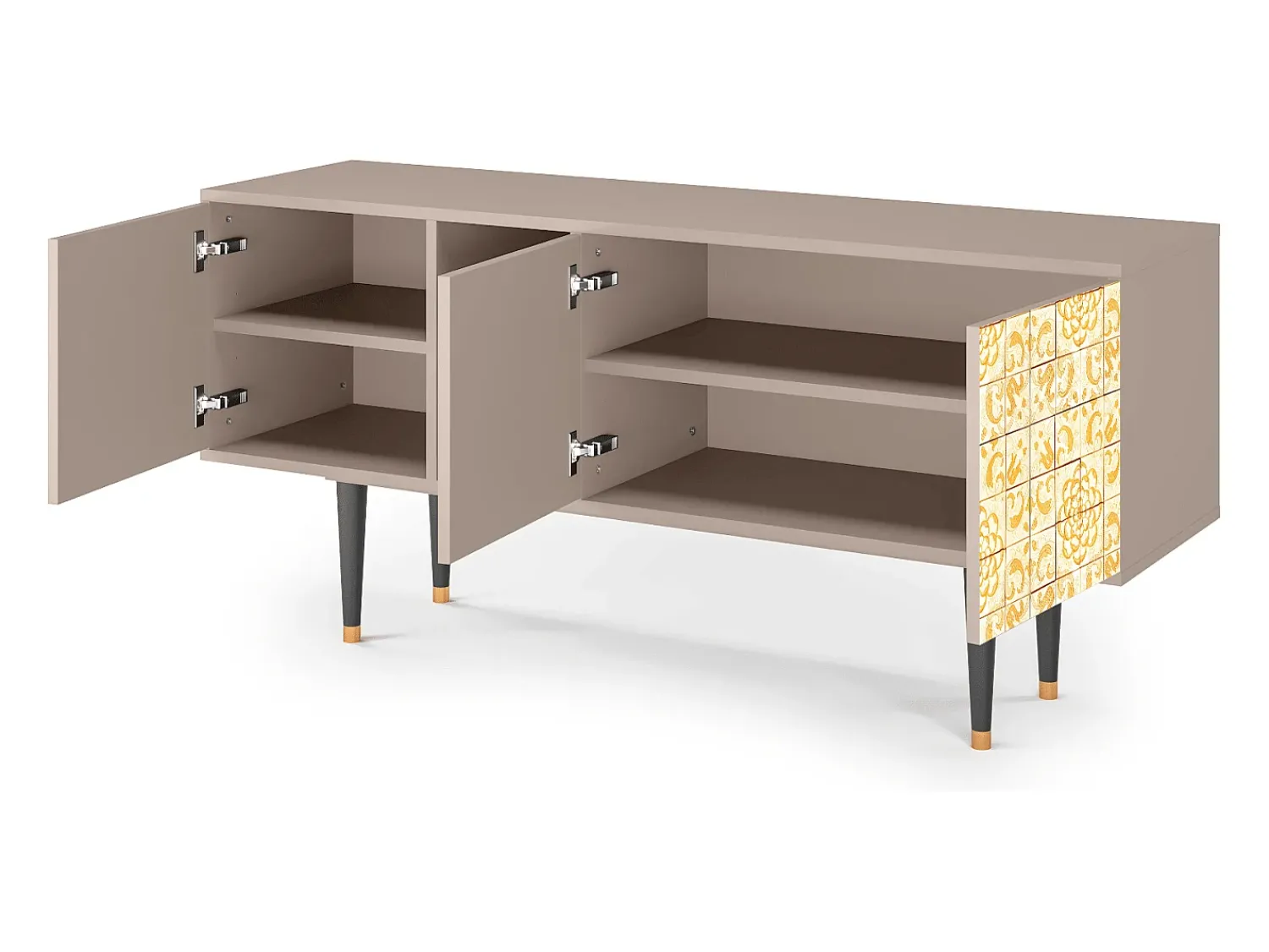 Mueble de TV - 150х69х41 cm - T5 - Sunshiny Tile, Latte^ Móvel De Tv