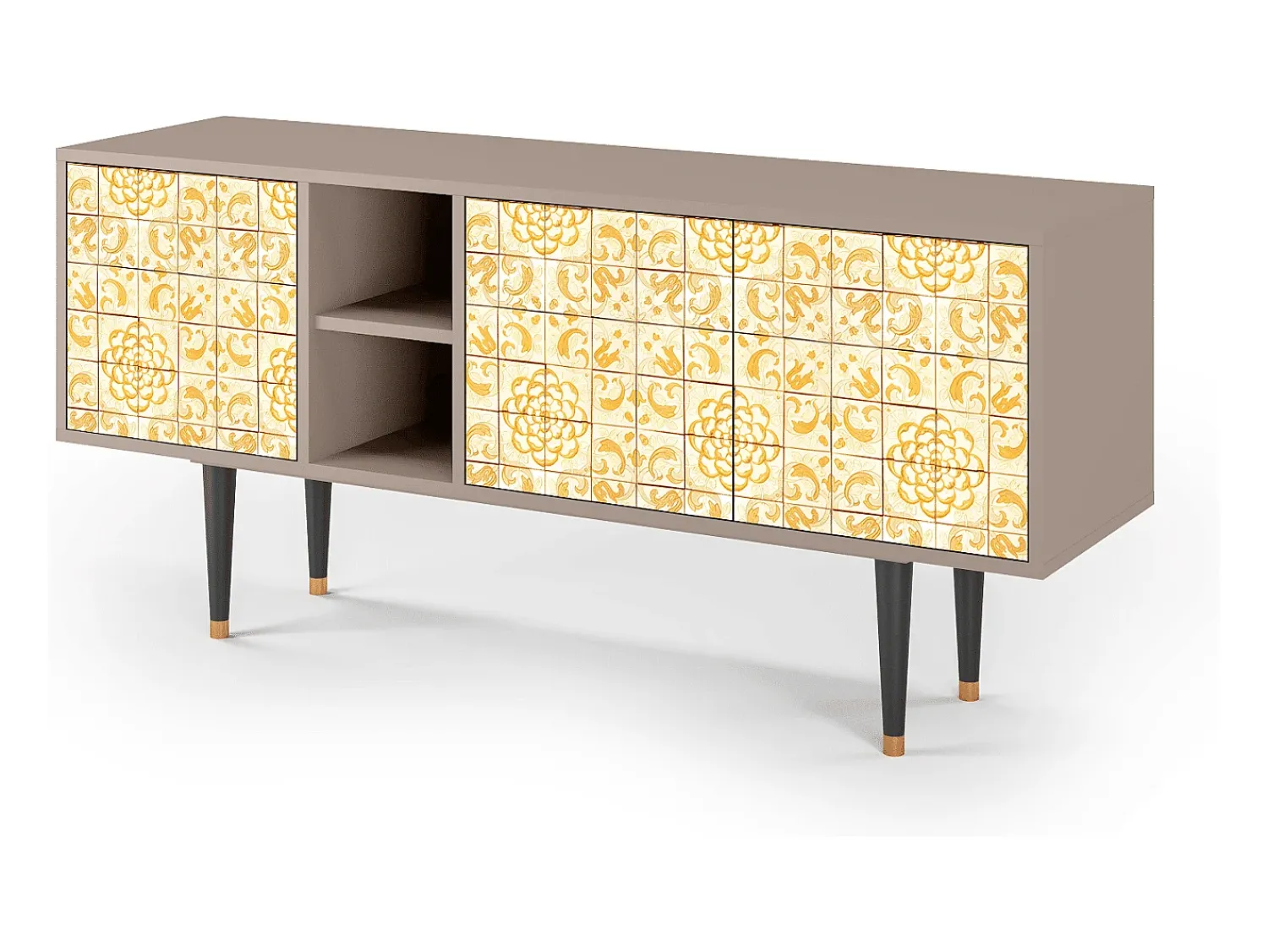 Mueble de TV - 150х69х41 cm - T5 - Sunshiny Tile, Latte^ Móvel De Tv