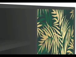 Mueble de TV - 170х69х48 cm - T2 - Sunny Palm Tree, Antracite Cinza antracite