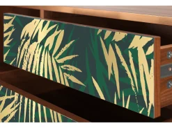 Mueble de TV - 170х59х48 cm - T4 - Sunny Palm Tree, Nogueira^ Móvel De Tv