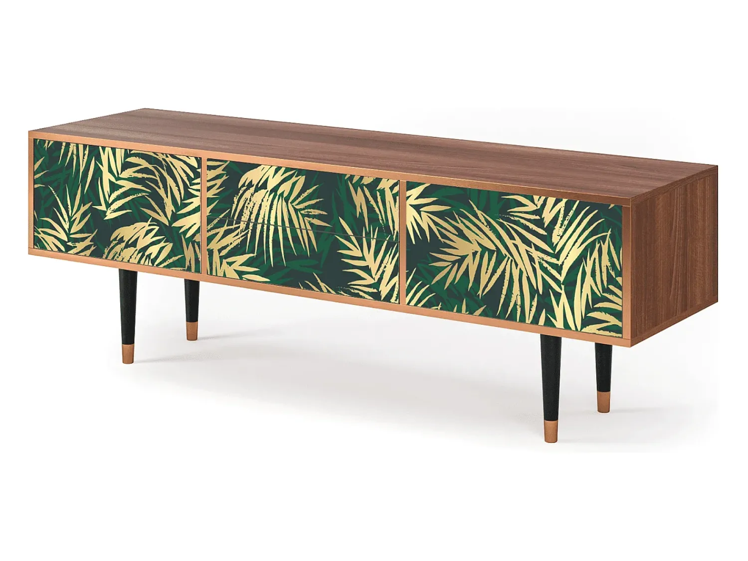 Mueble de TV - 170х59х48 cm - T4 - Sunny Palm Tree, Nogueira^ Móvel De Tv