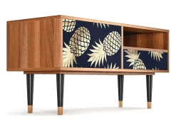 Móvel De Tv* Mueble de TV - 115х59х48 cm - T3 - Sunny Pineaple, Nogueira Castanho
